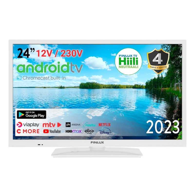 FINLUX 24" M70 Android Smart LED-TV 12V - valkoinen